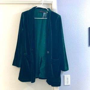 Endless Rose green velvet blazer